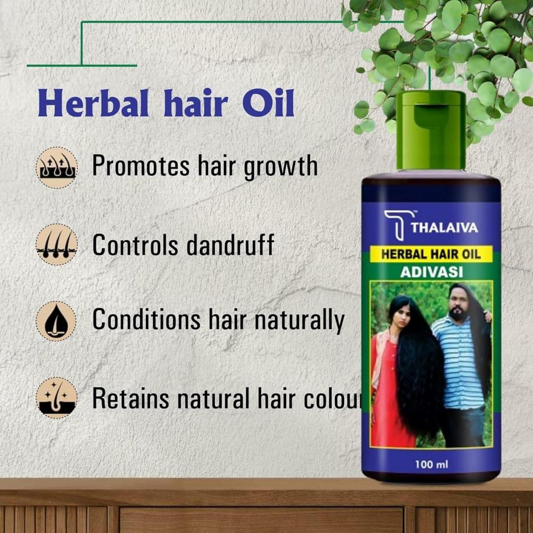 Adivasi Herbal Hair Oil And Shampoo | Deal Pack Of 2