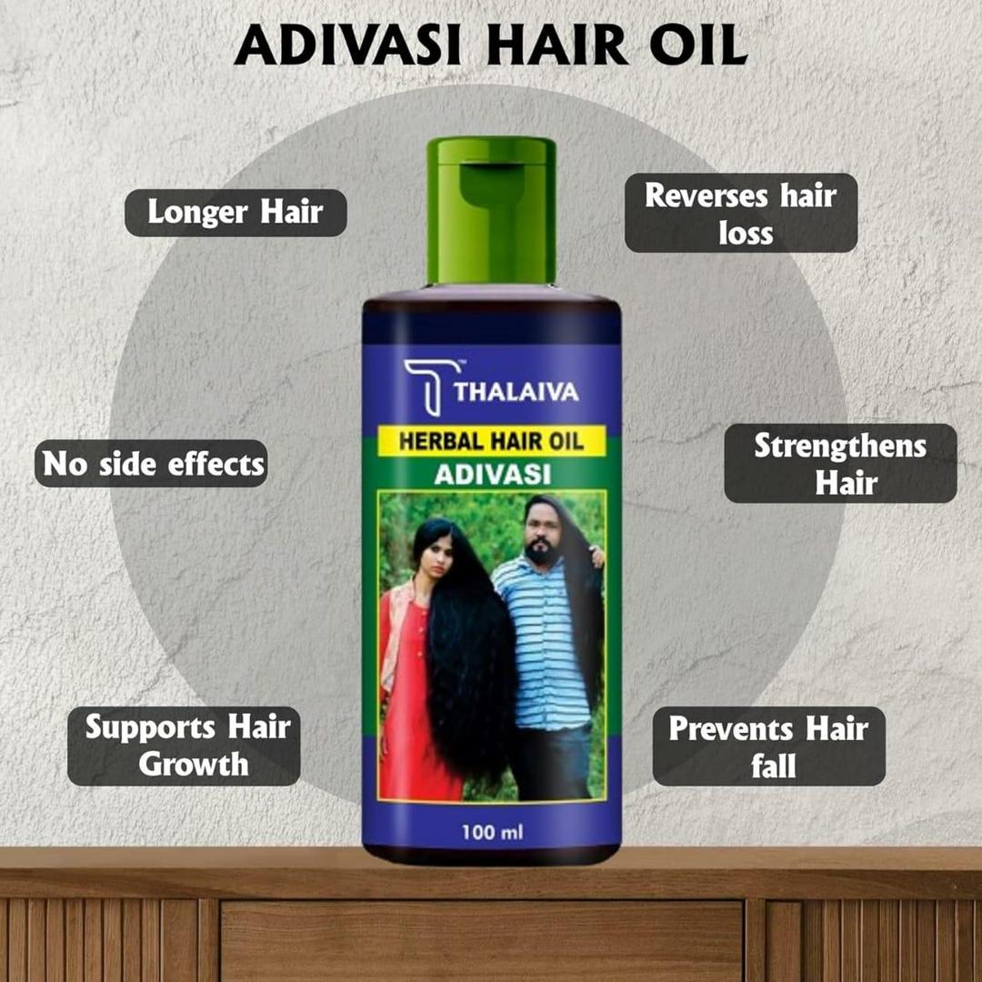 Adivasi Herbal Hair Oil And Shampoo | Deal Pack Of 2