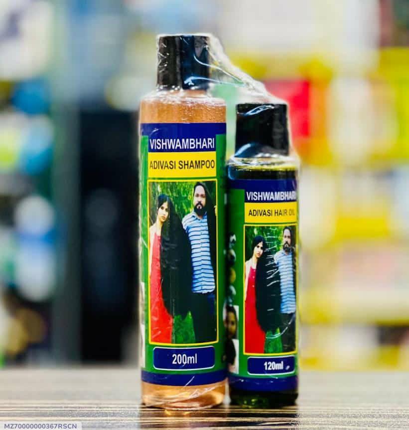 Adivasi Herbal Hair Oil And Shampoo | Deal Pack Of 2