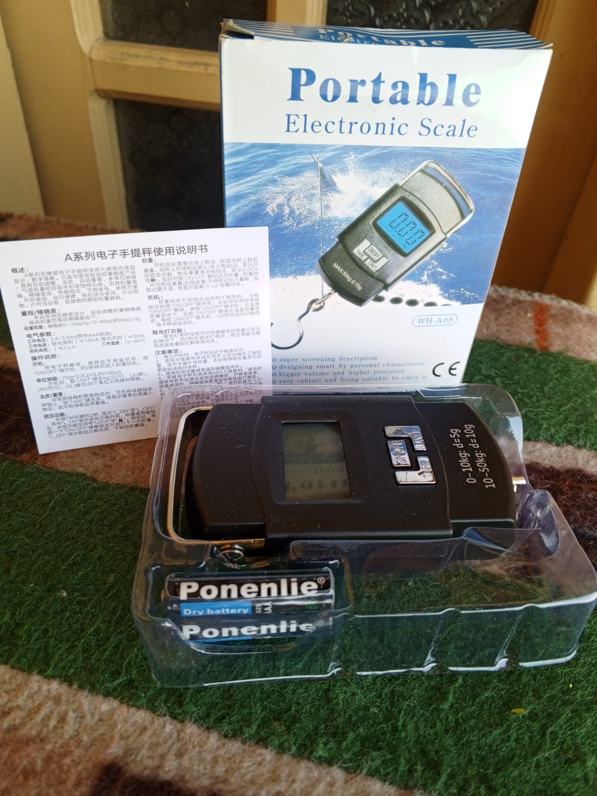 Portable Electronic Scale – Upto 50kg Digital Hanging Luggage Scale