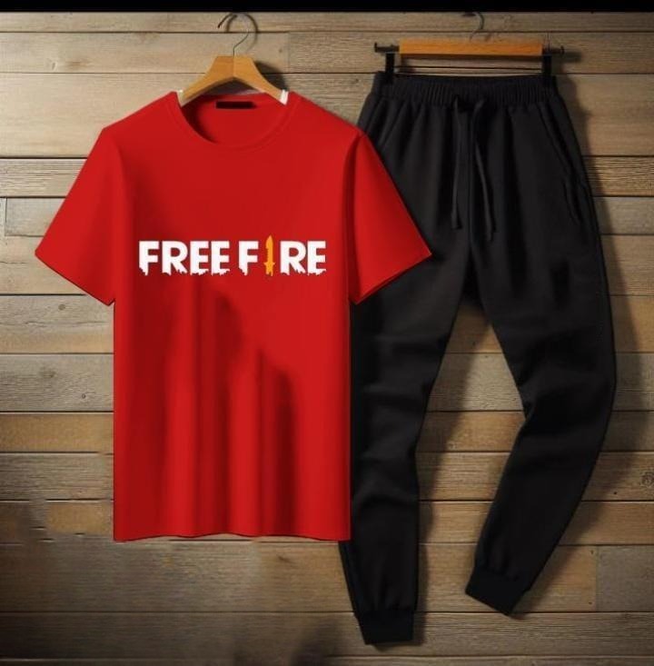 Premium Men’s Tracksuit FreeFire Print – Comfortable Sportswear