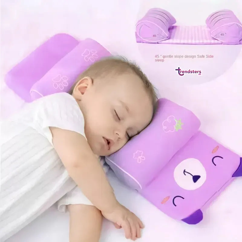 Adjustable Baby Sleeping Support Pillow Anti Roll Cushion And Neck Protection
