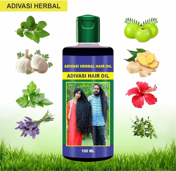 Adivasi Herbal Hair Oil And Shampoo | Deal Pack Of 2