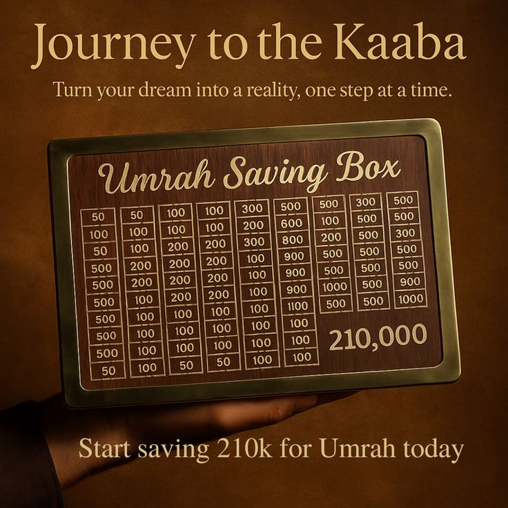Umrah Saving Box - Box For Umrah Saving |