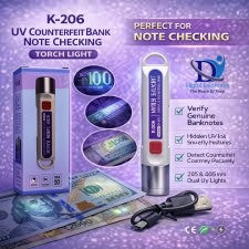 K-206 UV Currency Detector Pen 365nm | Fake Note Detector & UV Money Checker