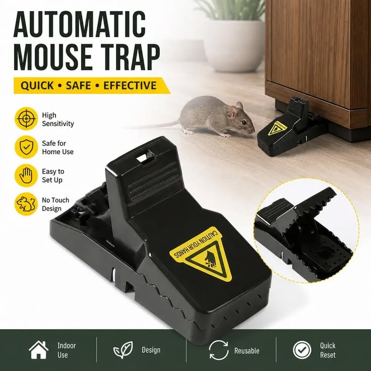 Reusable Heavy-Duty Mouse Trap-Strong and durable