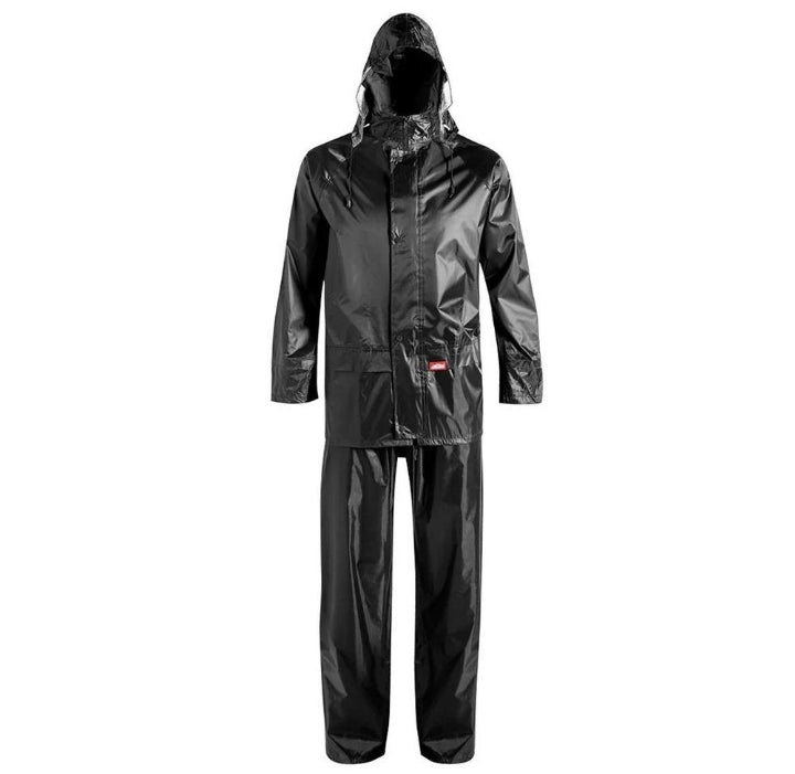 Water Proof Parachute Rain suite 2 pieces black