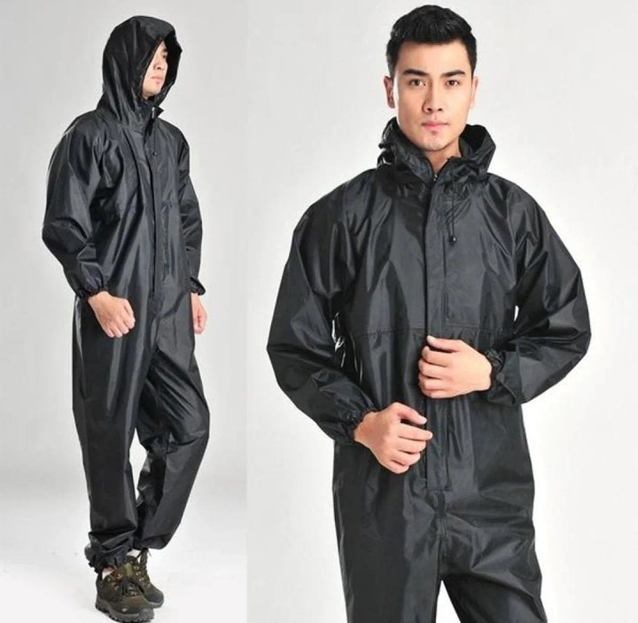 Water Proof Parachute Rain suite 2 pieces black